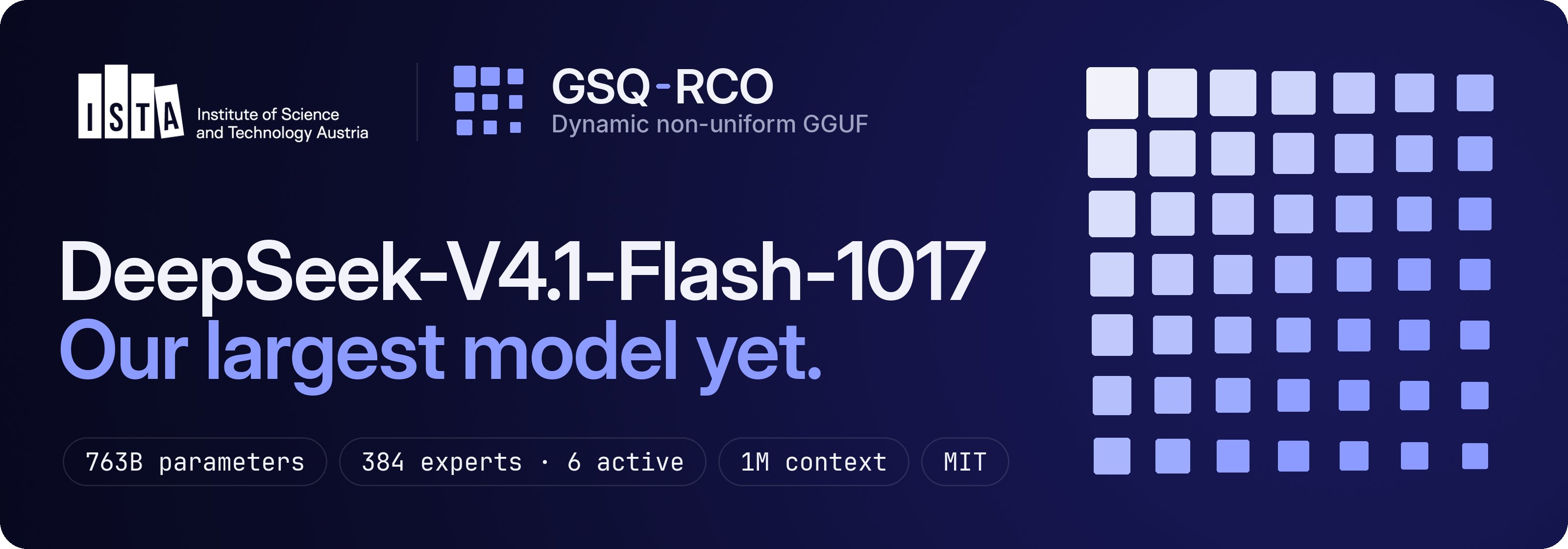 ISTA 发布 DeepSeek V4.1 Flash 1017 压缩 GGUF:248.84GB 版自测恢复率 100(第 2 张,共 3 张)