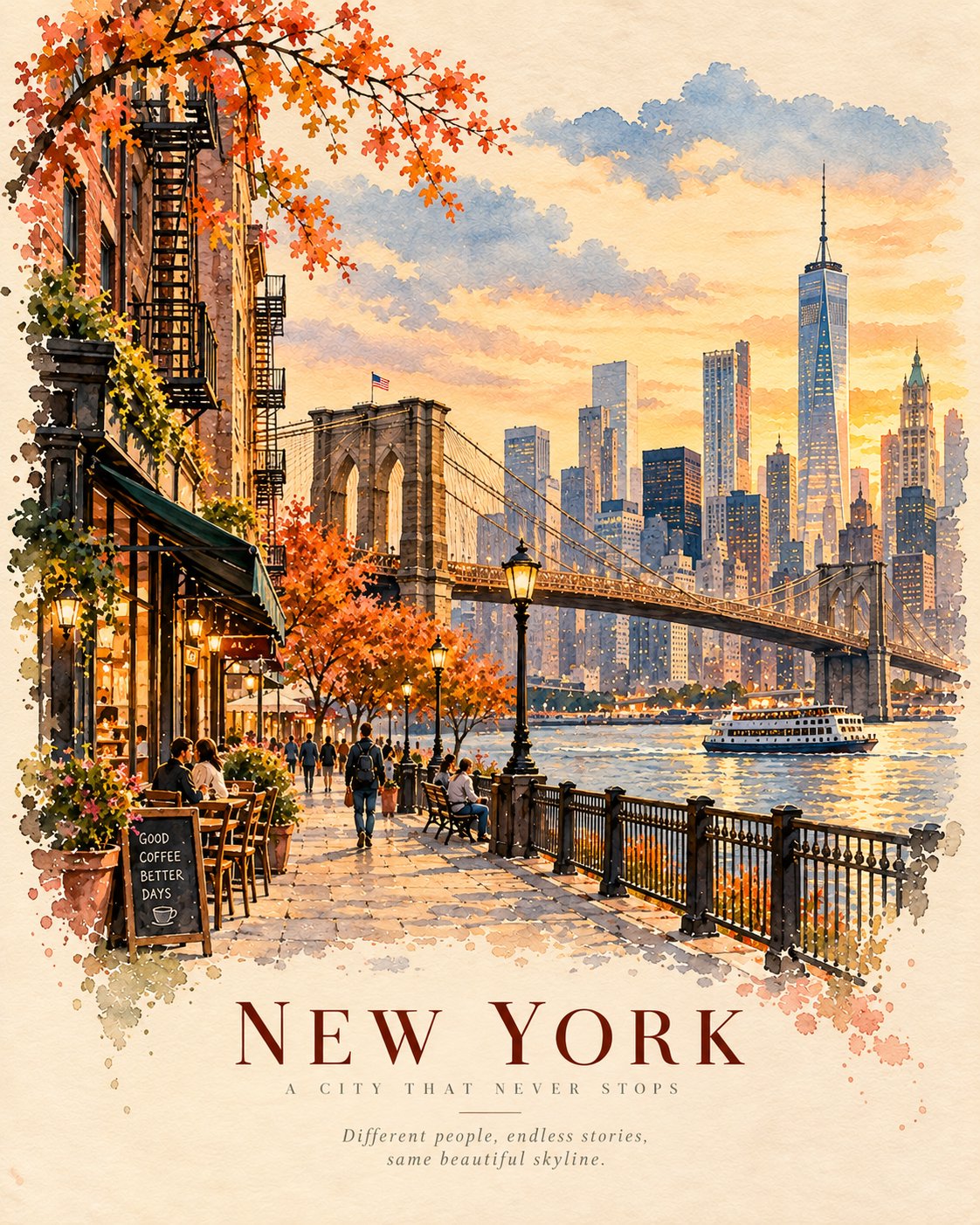GPT Image 2.5 prompt for watercolor travel-editorial posters (image 4 of 4)