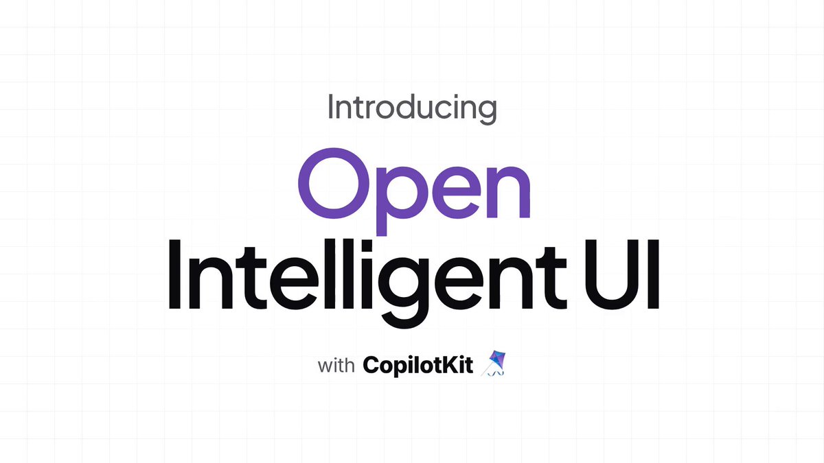 CopilotKit 开源生成式 UI 模板 Open Intelligent UI