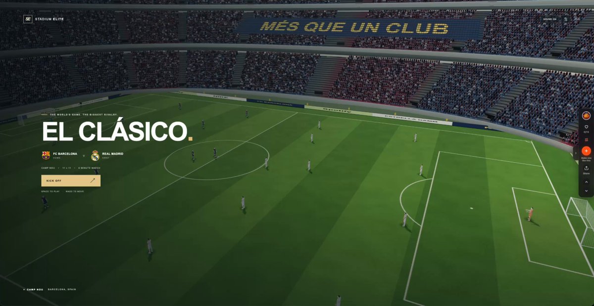 Browser-based FIFA-style game built with GPT-6 Astra and ThreeJS