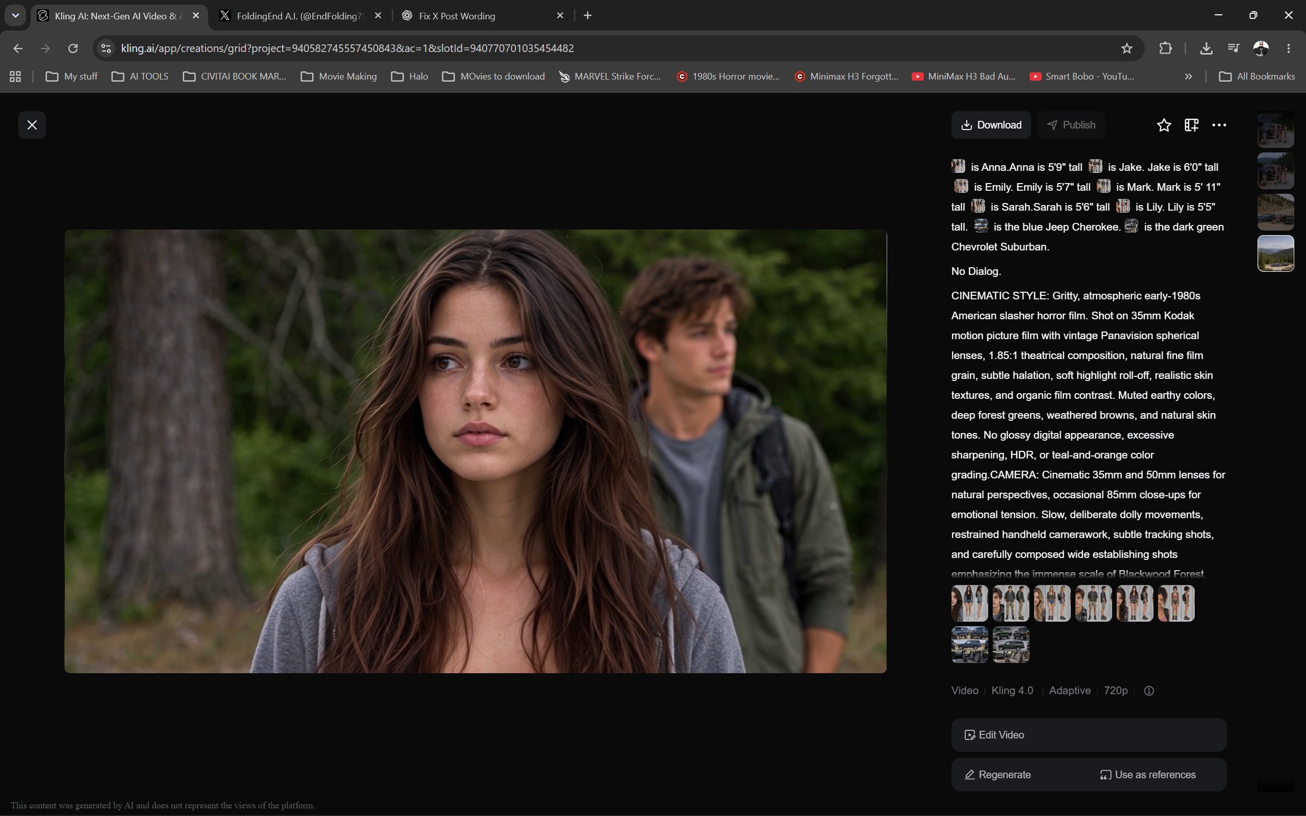 Kling 4.0 storytelling test: cinematic guidance up front helps