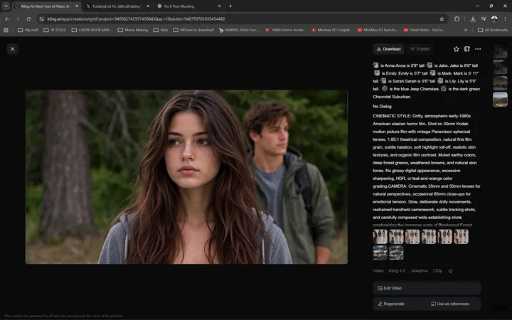 Kling 4.0 storytelling test: cinematic guidance up front helps