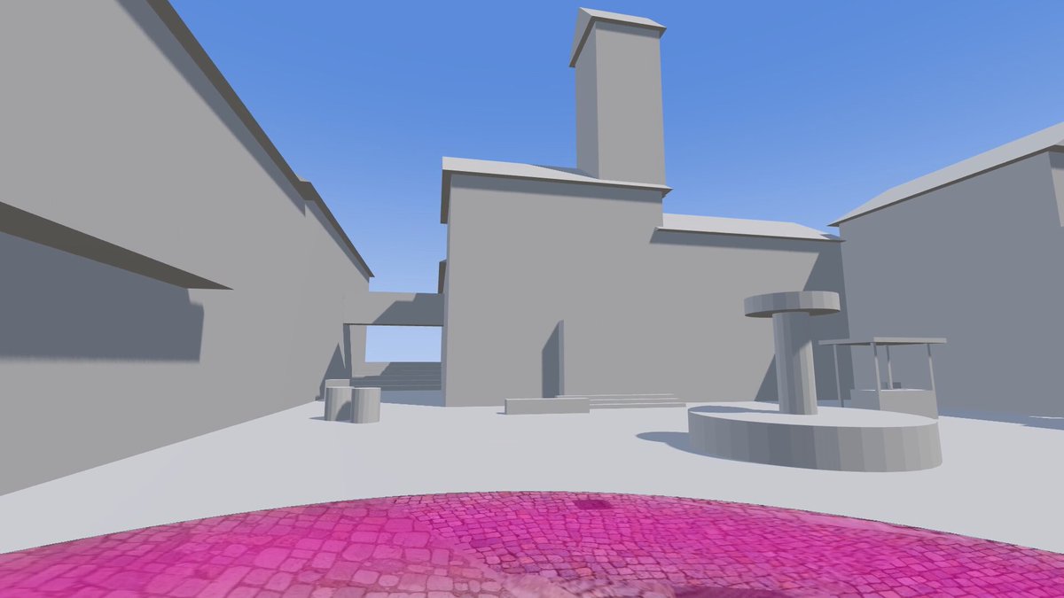 Opus 5.5 搭 Blender 村庄灰模，FLUX 3 Klein 贴图