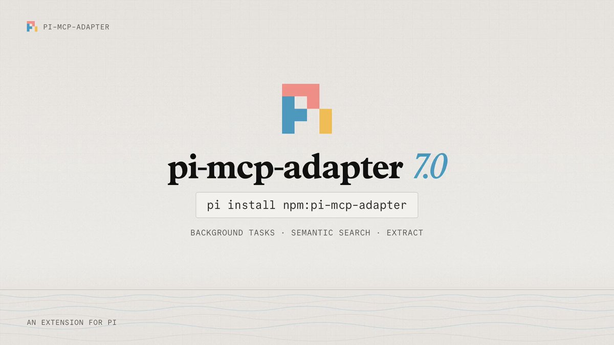 pi-mcp-adapter 用 Jev 做语义工具检索省 token