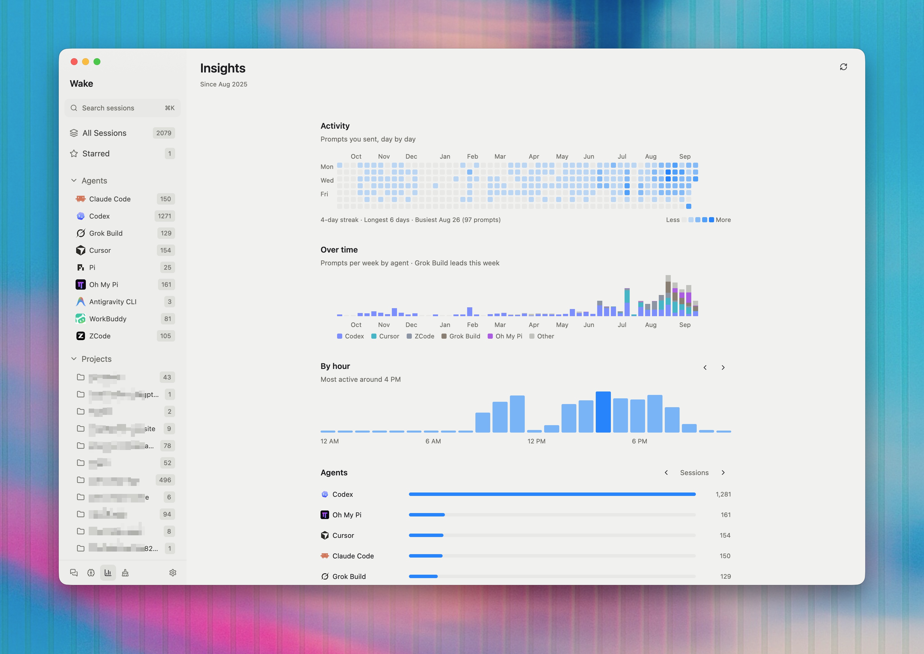 Wake: a desktop tool that unifies sessions from 20+ coding agents
