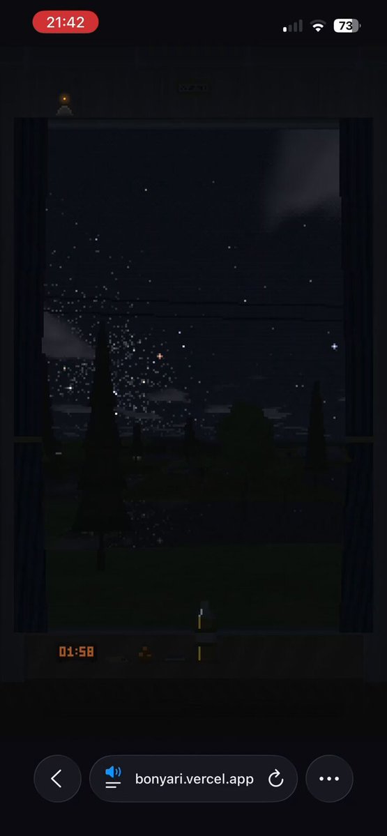 Opus 5.5 generates a video of gazing out a train window at night