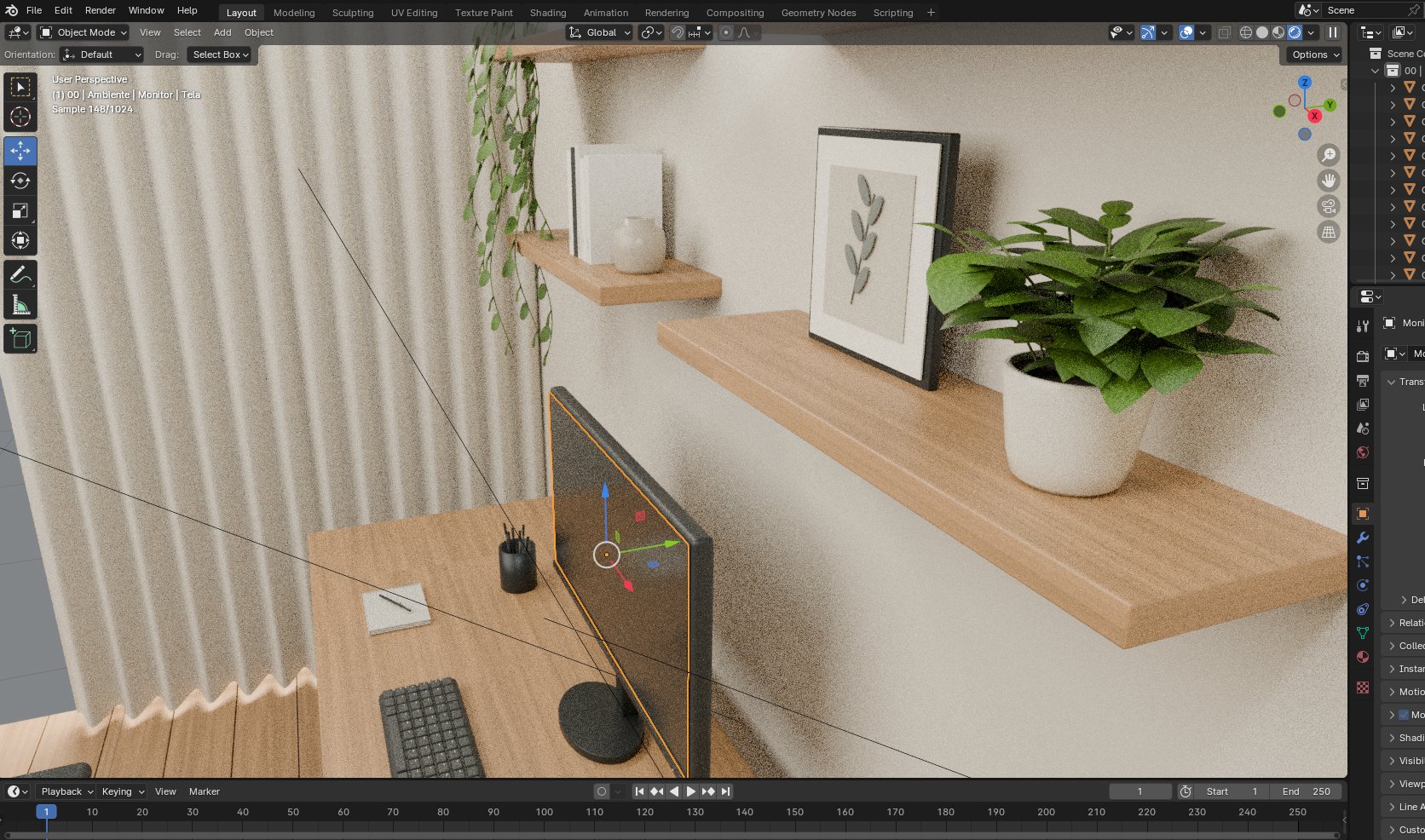 GPT Image 2.5 生图再转 Blender 可编辑 3D 场景