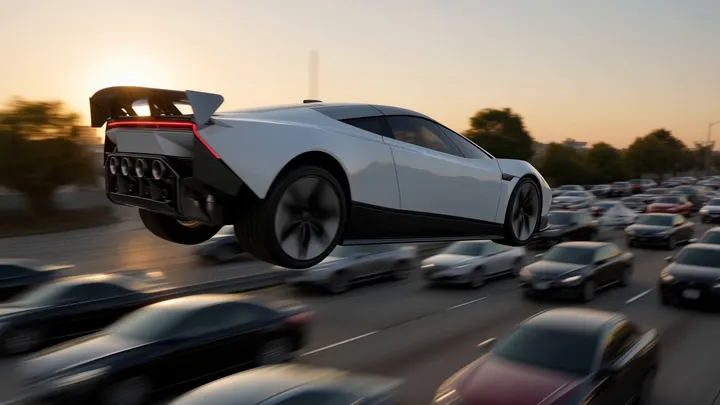 Kling 4.0 Omni keyframe test: Tesla Roadster stunts and stable motion
