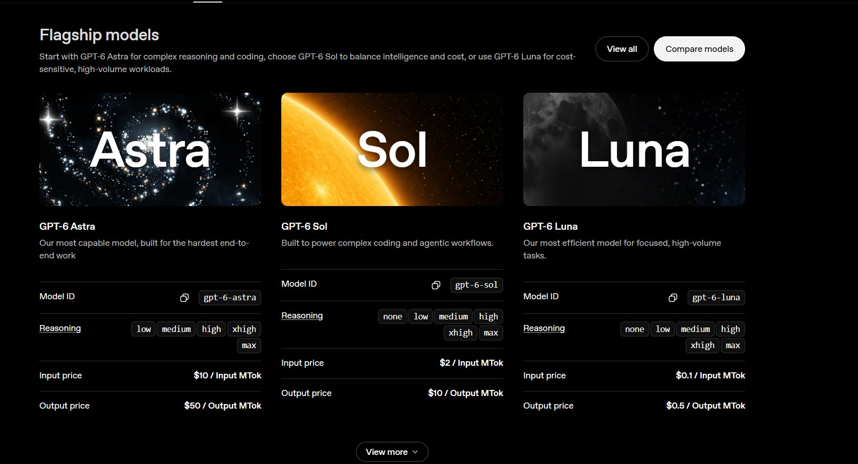 用户称 GPT-6 Sol/Luna 已向部分人推送