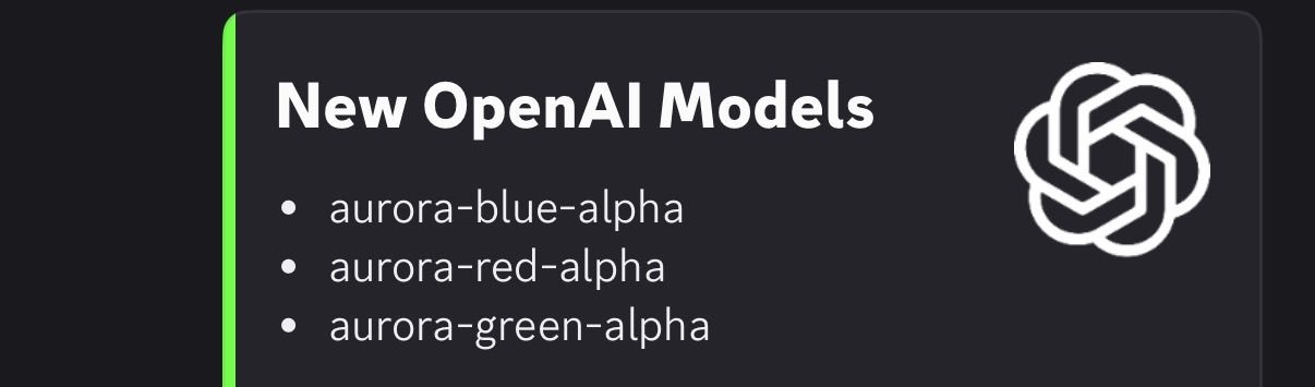 疑似新模型代号 aurora-*-alpha 曝光，或为 Astra 6.1