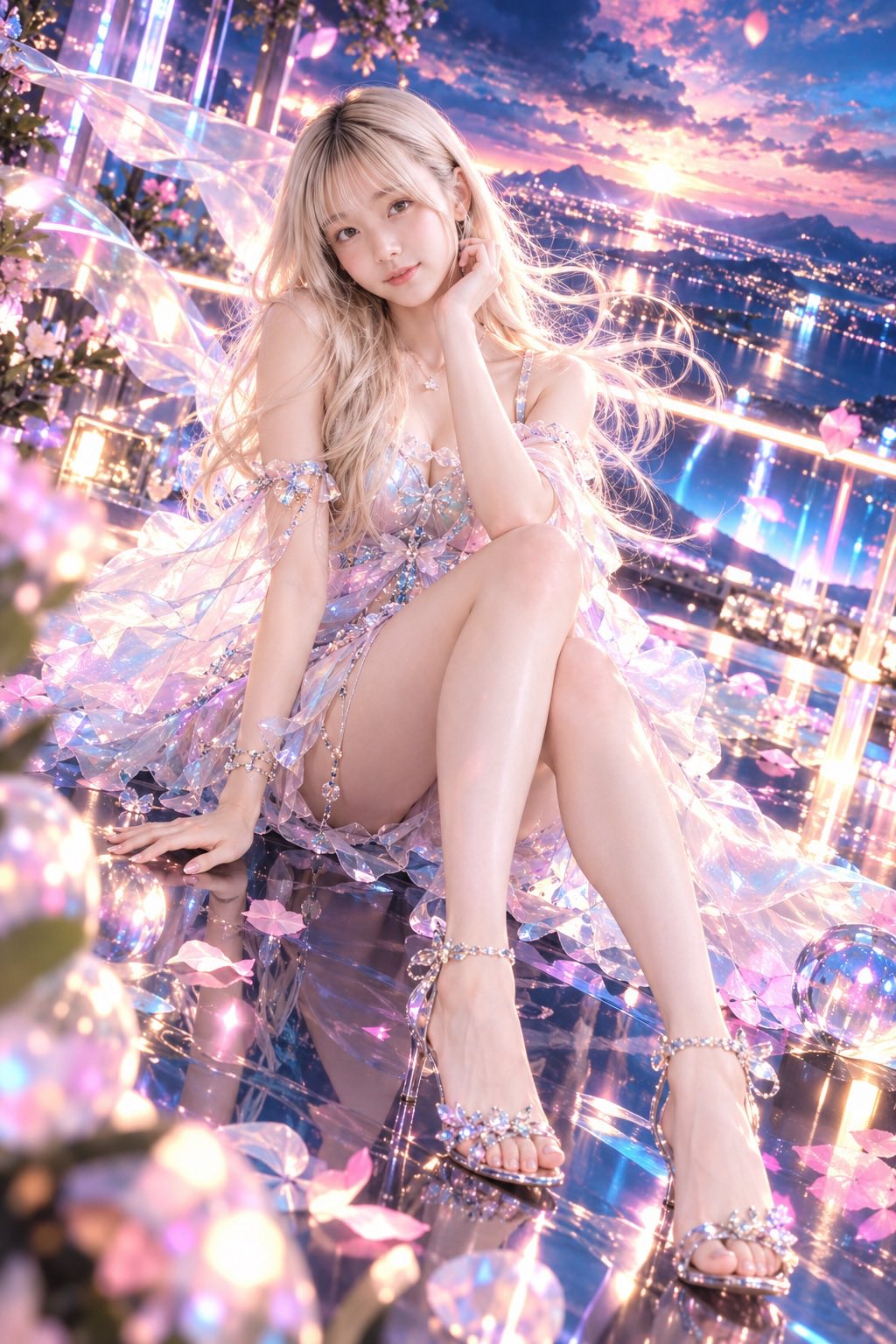 Blonde character art generated from a single theme prompt (image 2 of 4)