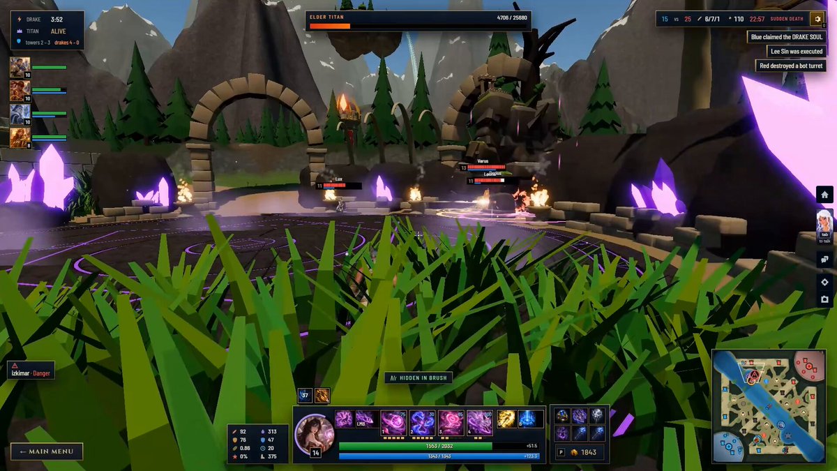 Opus 5.5 builds a third-person League of Legends in one prompt