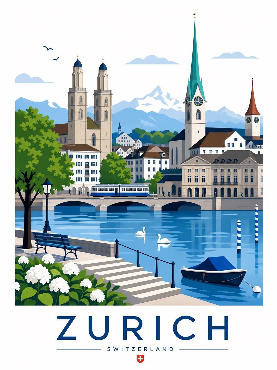 GPT Image 2.5 travel poster prompt in JSON format (image 1 of 3)