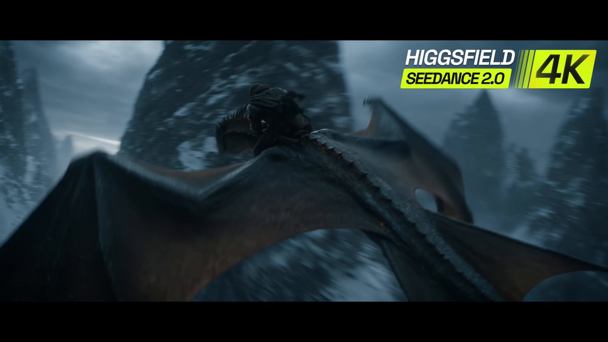 Higgsfield 展示 Seedance 2.0 的 4K 高保真 VFX 成片