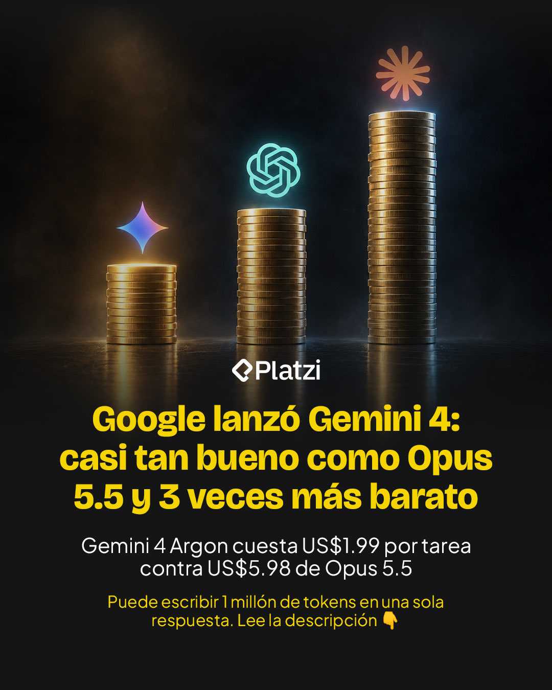 Gemini 4 Argon supports 1M-token output at $1.99 per task