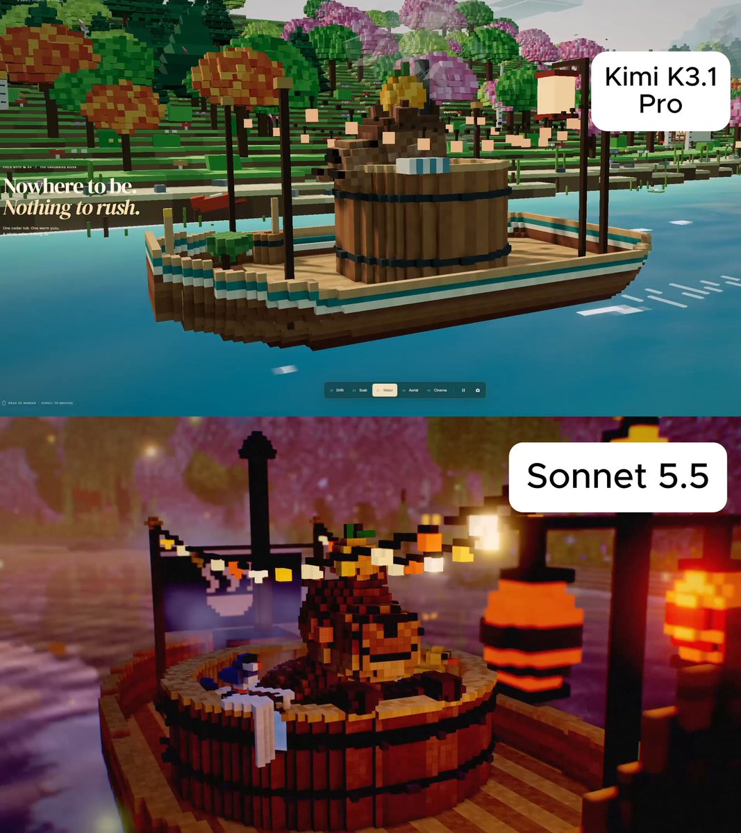 Sonnet 5.5 与 Kimi K3.1 Pro 视频生成对比