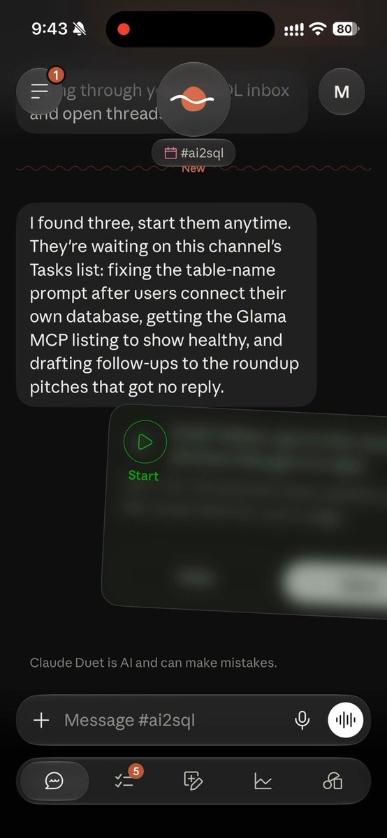 Claude Duet day 6: proactive task feed is the highlight