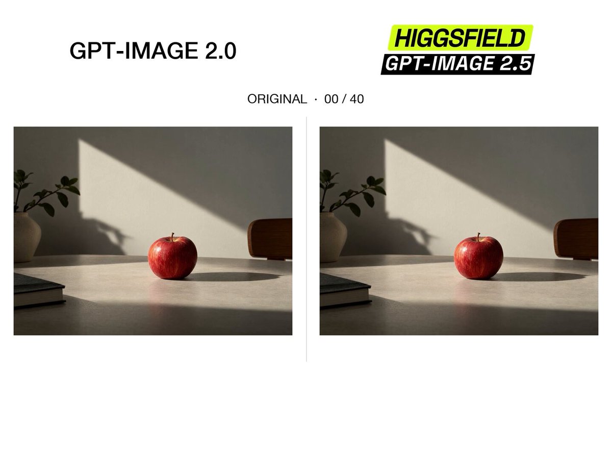GPT-Image 2.0 vs 2.5: repeated redraws of the same image