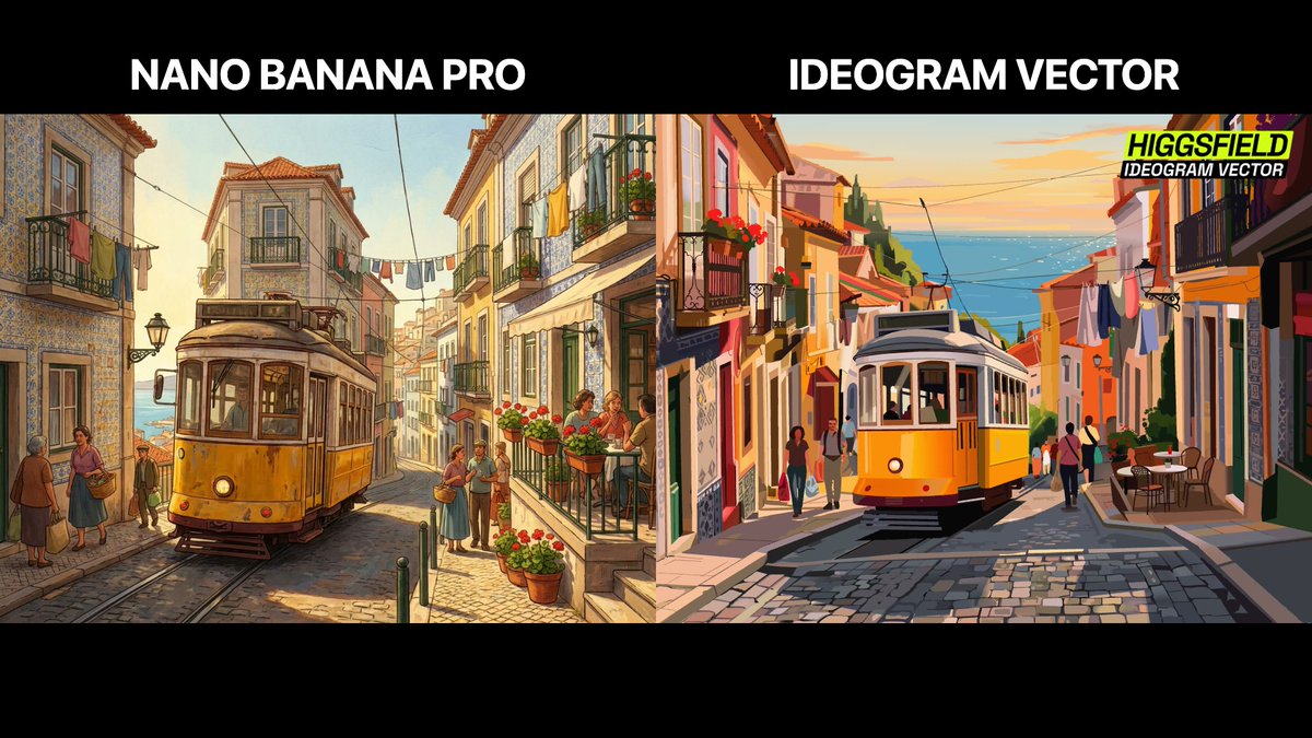 Ideogram Vector 与 Nano Banana Pro 矢量改色对比