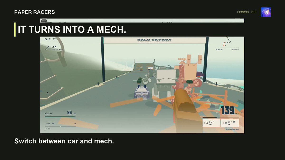 Opus 5.5 builds a racing game where cars turn into mechs