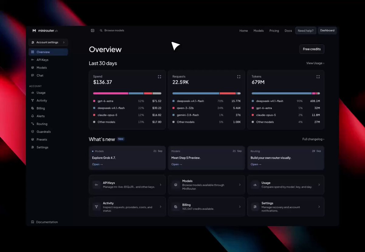minirouter.sh 上线：自选 Jev 分类维度做路由