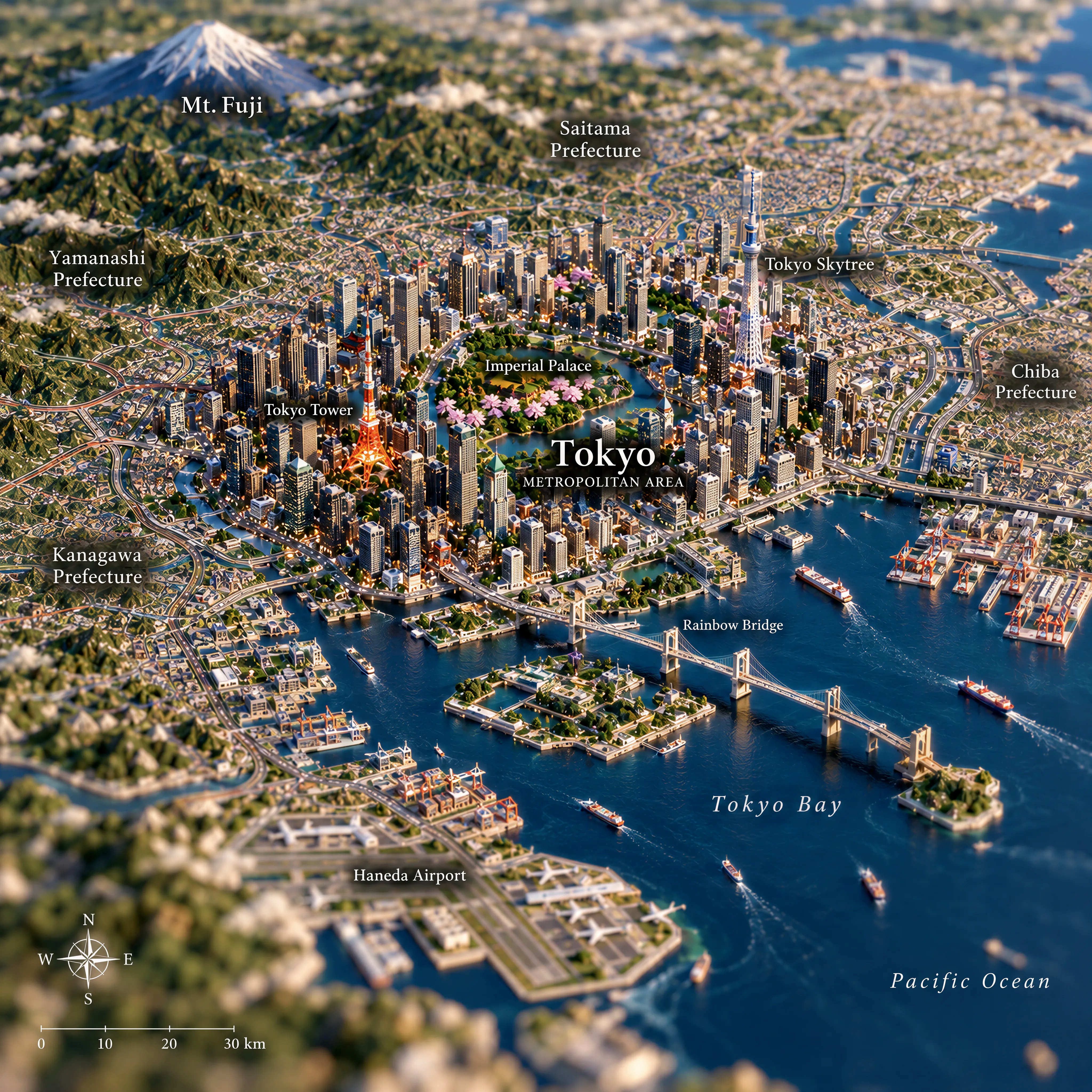 GPT Image 2.5 prompt turns a real map into a miniature city