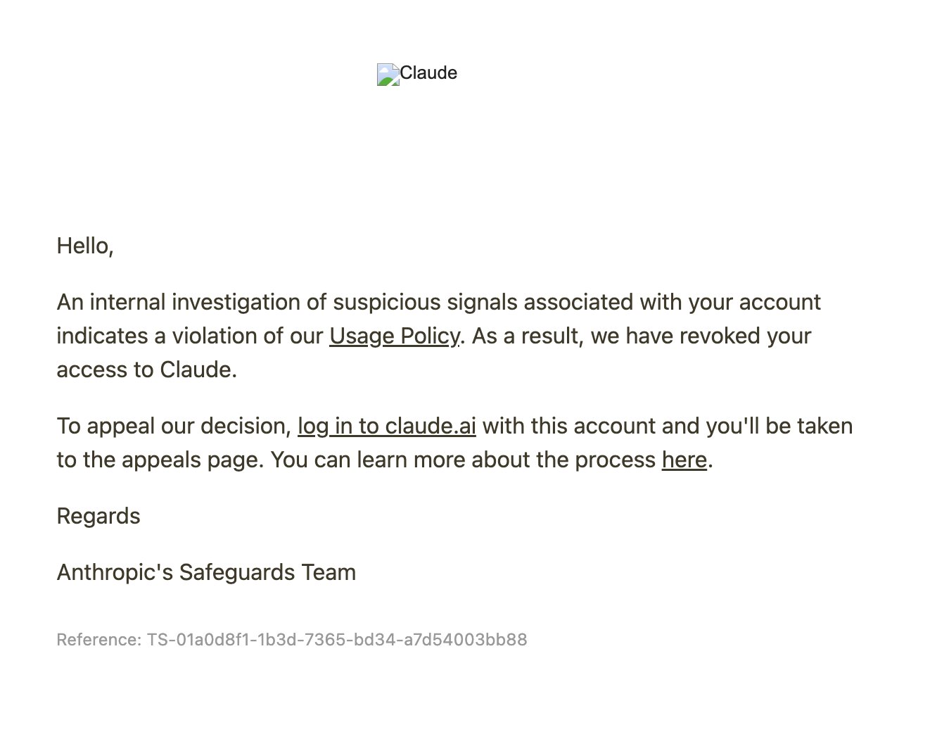 Friends banned shortly after paying via Claude's new UnionPay option, user says