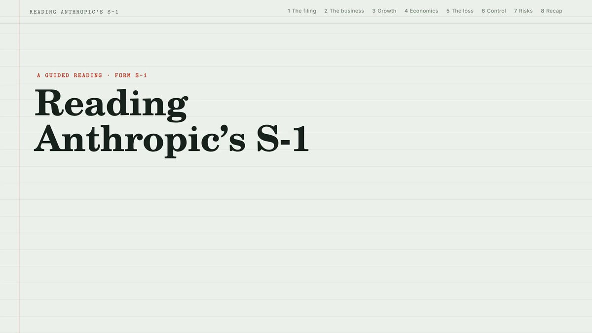 用 Opus 5.5 把 Anthropic 400 页 S-1 做成 5 分钟解说视频