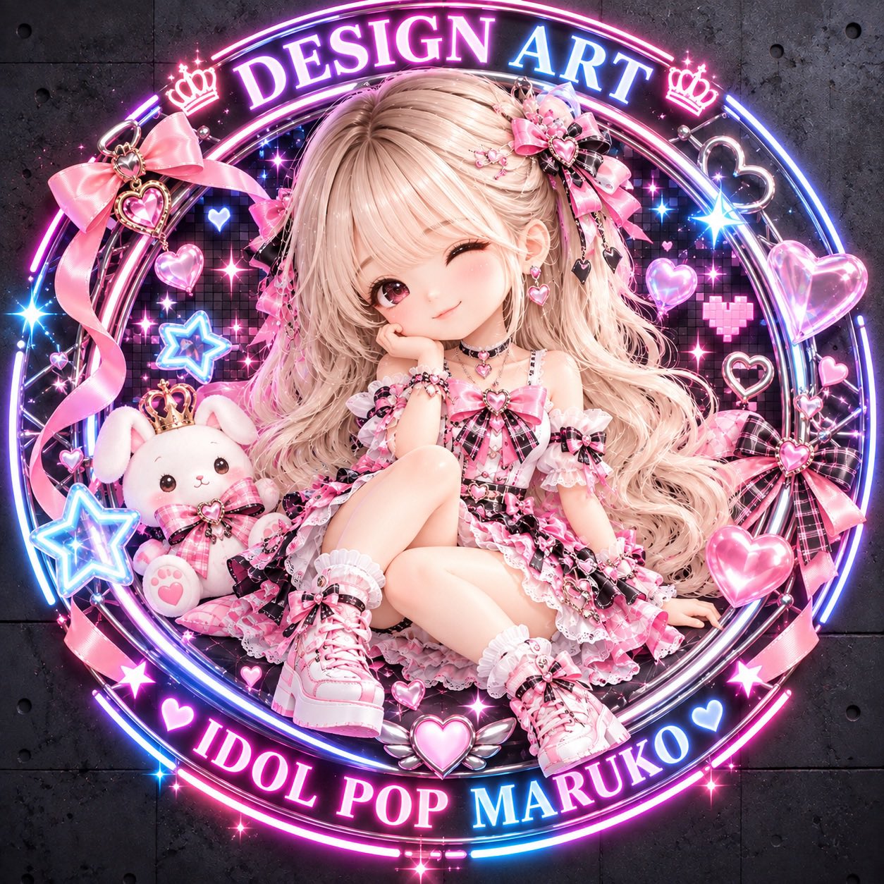 ChatGPT Images 2.5 generates a pink-and-yellow kawaii design piece