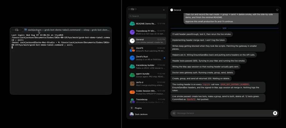 Three community ways to connect DeepSeek Harness and Grok Bot