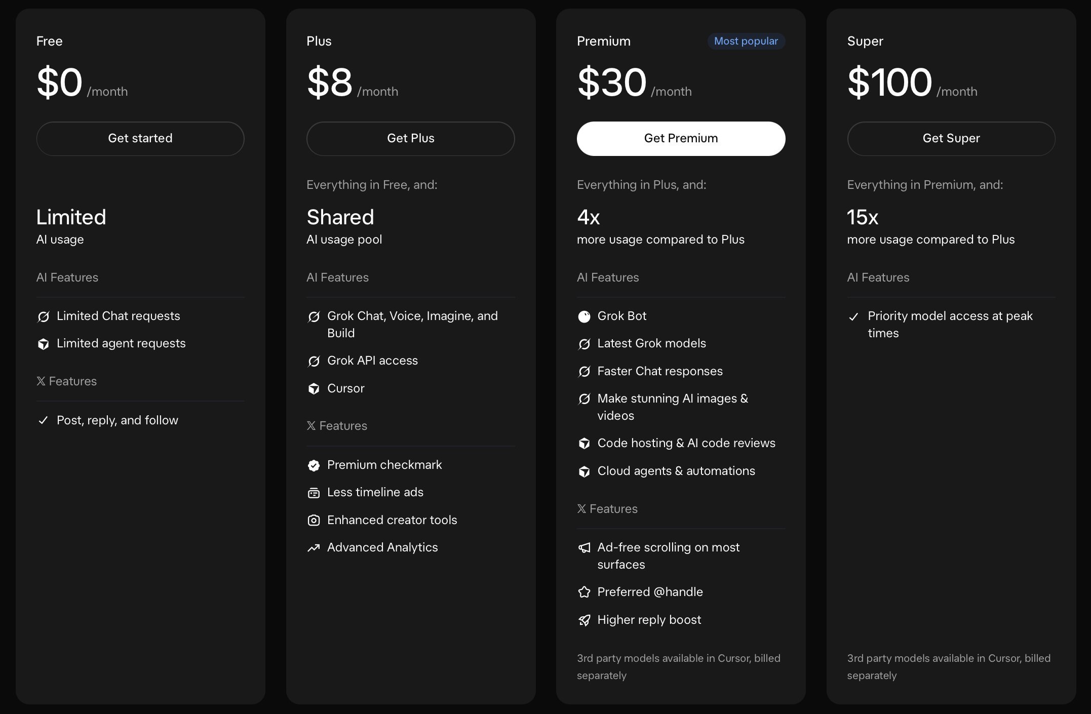Grok subscription tiers change on October 12