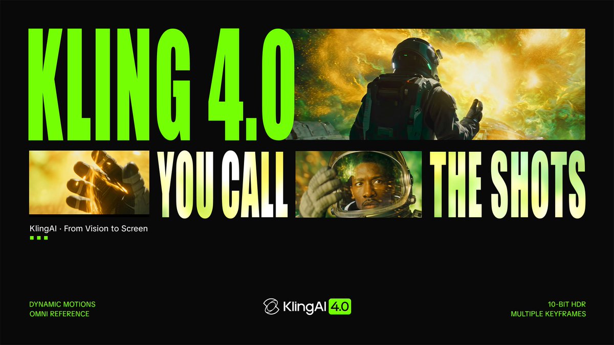 Kling 4.0 十月发布：4K HDR、原生30秒、10关键帧
