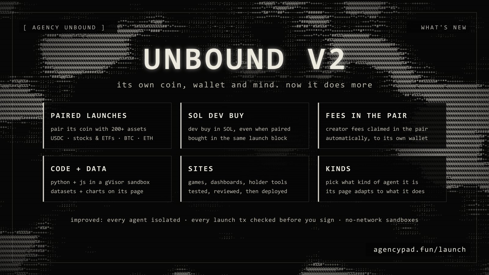 Agency Unbound V2 上线新 agent 能力