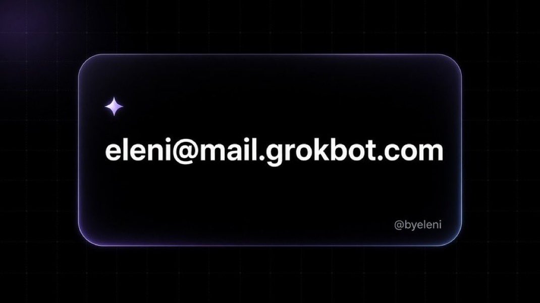 User gives Grok Bot its own email, calls it the best AI for their needs