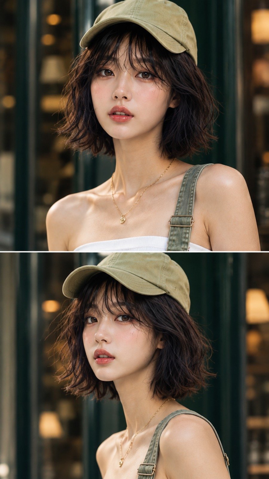 GPT Image 2.5 prompt: café fashion portrait (image 2 of 2)