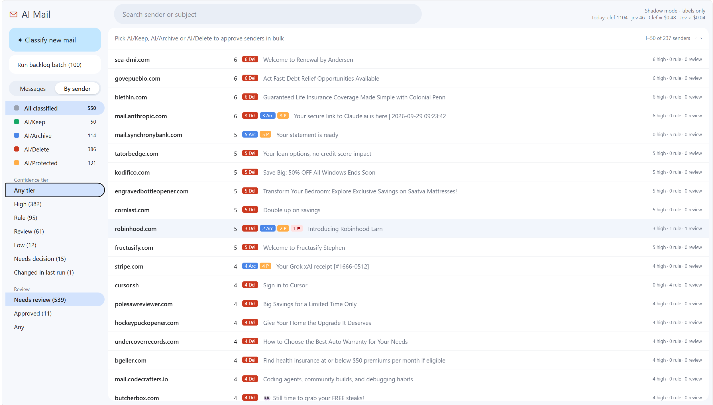 用 Jev 给 1.4 万封 Gmail 邮件分类