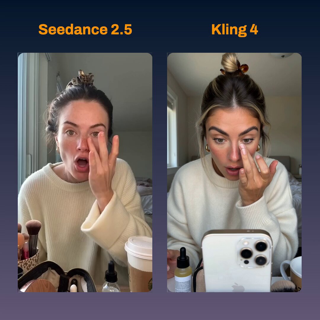 UGC 广告对比：Seedance 2.5 vs Kling 4.0 价格差多少