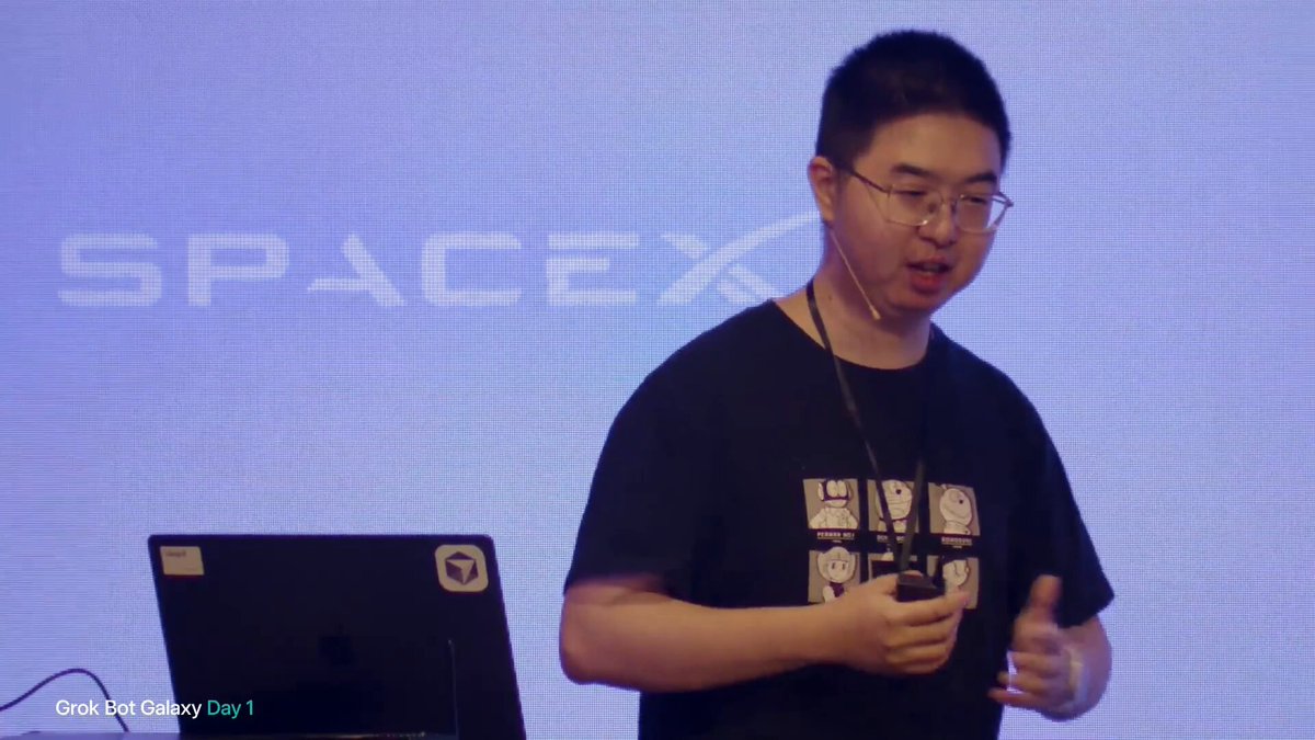 SpaceXAI engineer runs 10+ GrokBot agents writing code at 3 am