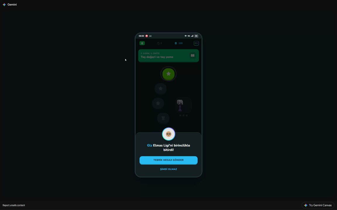 Gemini 4 Pro rebuilds Duolingo interface from a screen recording