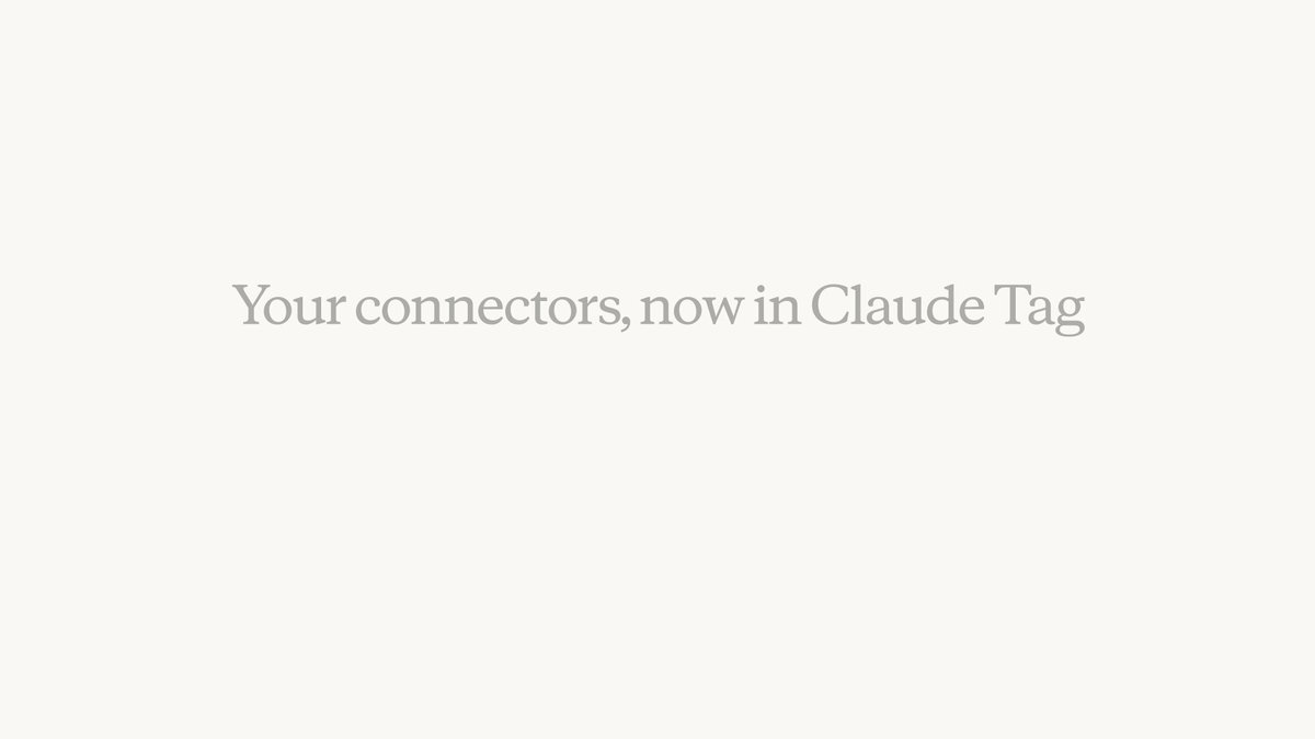 Claude Tag in Slack now uses personal connectors