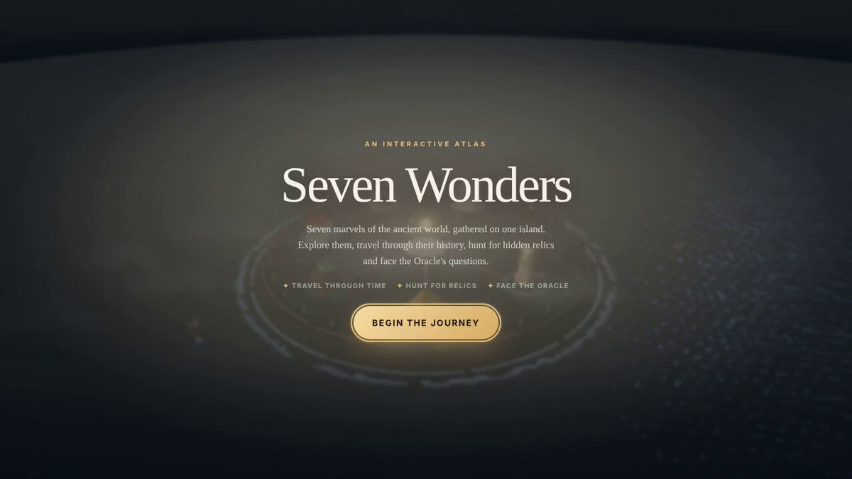 MiniMax M3.1 Flash builds explorable 3D seven wonders in one prompt for $0.03