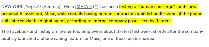 Some Muse phone calls handled by human agents, Reuters reports (image 2 of 3)