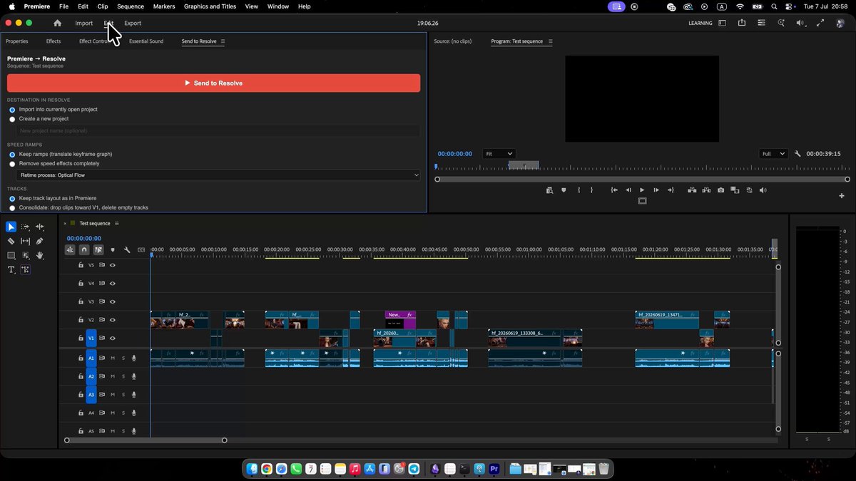 Higgsfield Apps 一键把 Premiere Pro 时间线迁到 DaVinci Resolve