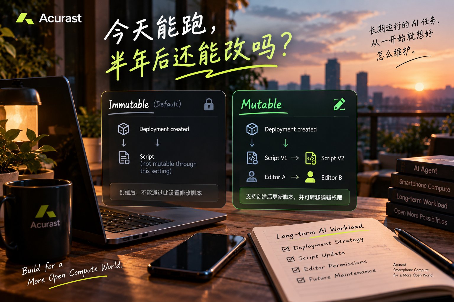 Acurast 手机算力部署 AI Agent 支持可变部署