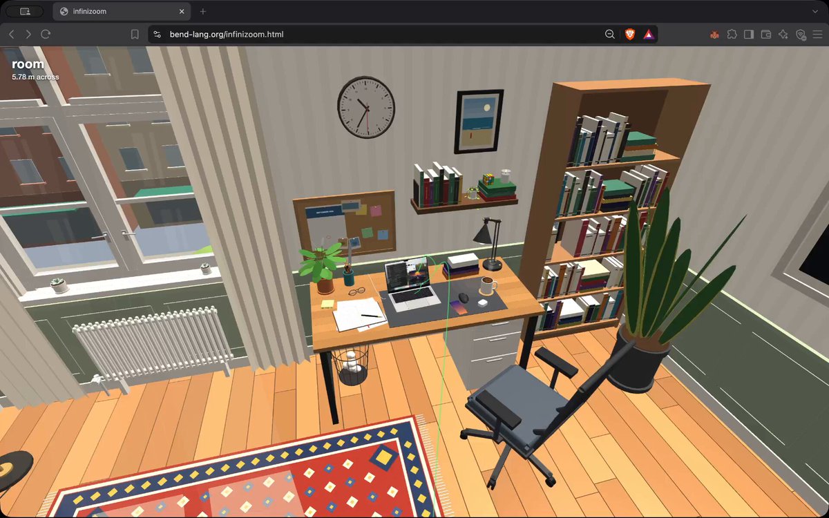 Opus 5.5 builds a Three.js zoom from room to MacBook to atoms