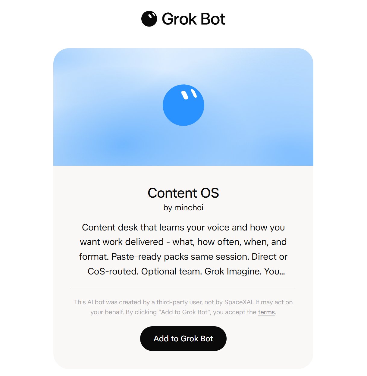Grok Bot content desk: a pipeline from topic to paste-ready draft