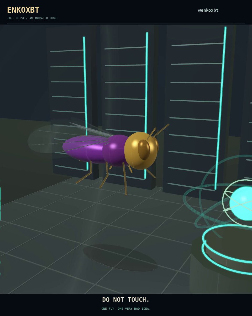 Opus 5.5 and JEV make a 34-second fly-heist animation