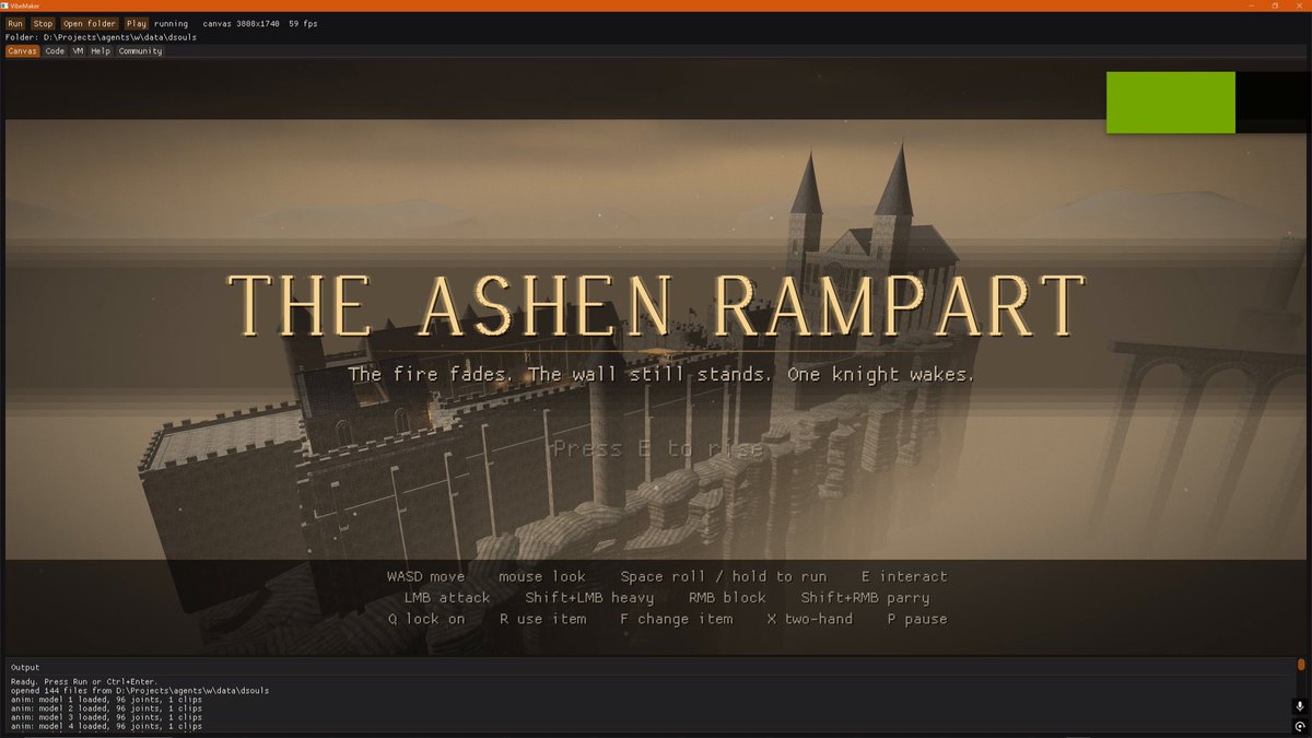Opus 5.5 builds a Dark Souls-like level in four hours