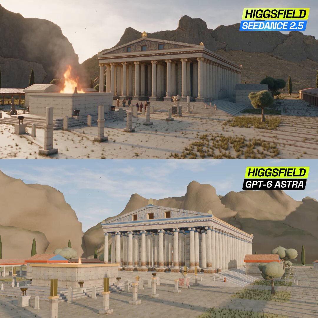 Higgsfield 3D Genjutsu 复原阿尔忒弥斯神庙