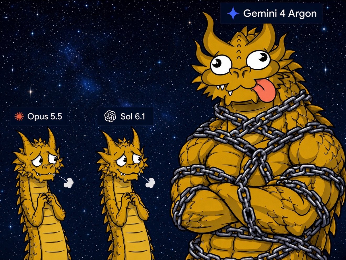 Gemini 4 Argon public beta stays closed as Opus 5.5, GPT-6.1 Sol and Argon line up